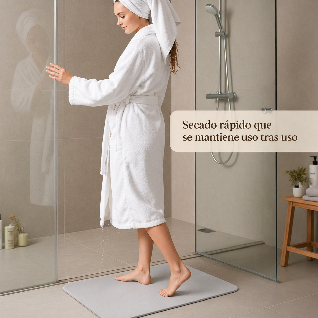 Secado r&aacute;pido de alfombra diatomita